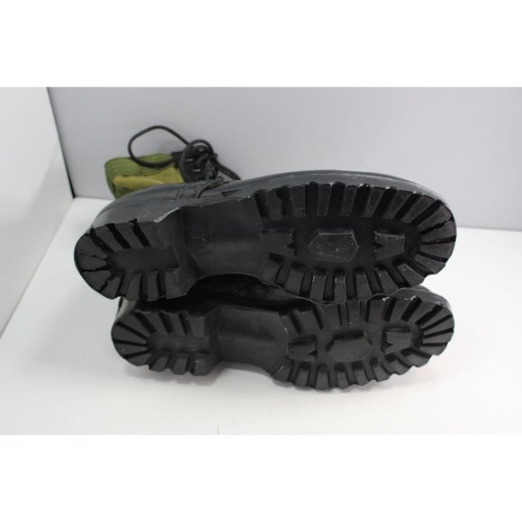Olive Drab Leather Military Jungle Boots 5R Korea 88400 - Picture 8 of 10